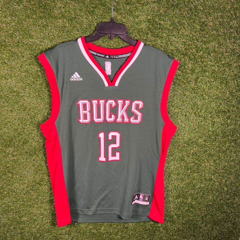 Adidas NBA Milwaukee Bucks Jabari Parker 12 Jersey Mens Medium Green Basketball